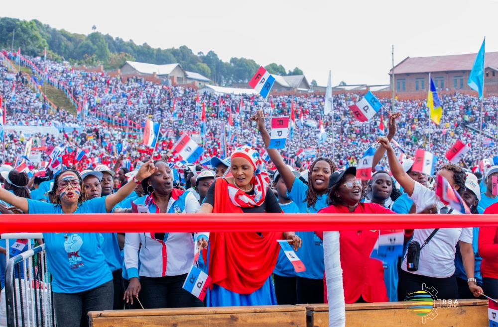 Thousands of residents, during the launch of RPF Inkotanyi campain  in  Northern Province on Saturday, June 22.Courtesy