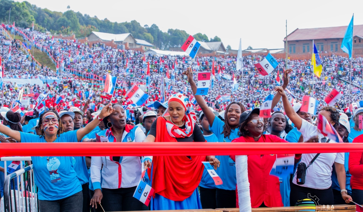 Thousands of residents, during the launch of RPF Inkotanyi campain  in  Northern Province on Saturday, June 22.Courtesy