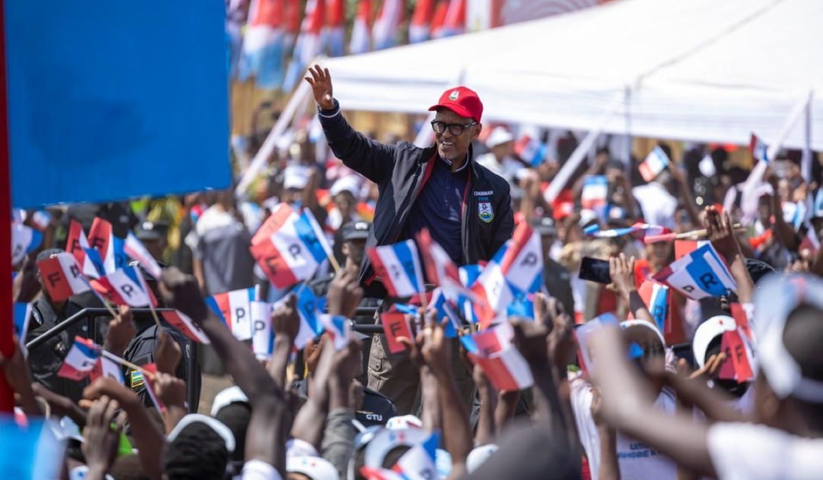 President Kagame during the second day of the campaign trail at Gisa site in Rubavu District on Sunday, June 23. Photos by Olivier Mugwiza