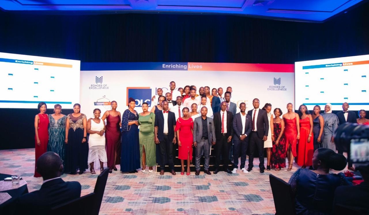 LOLC Unguka Finance staff pose for a group photo at the dinner dance to celebrate the significant milestone in the company’s journey towards excellence  on June 8.