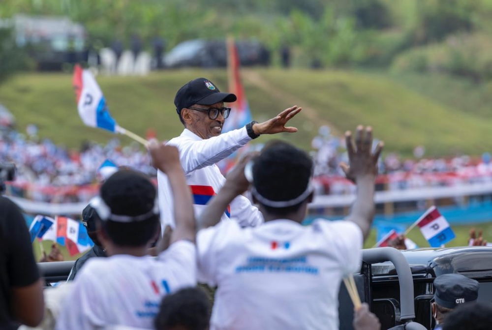 Kagame campaigns in Ngororero District, on Monday, June 24. Photos by Olivier Mugwiza