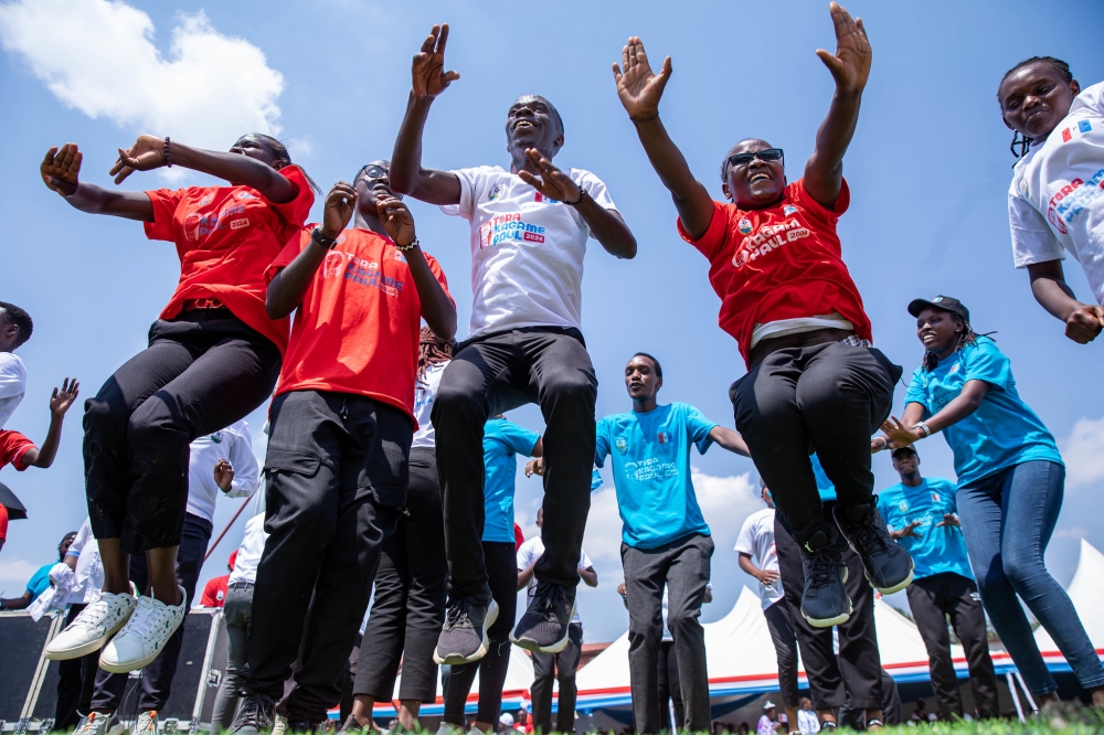 Members of RPF Inkotanyi during the parliamentary campaign in Nyagatare on Monday, June 24. All photos by Dan Gatsinzi 