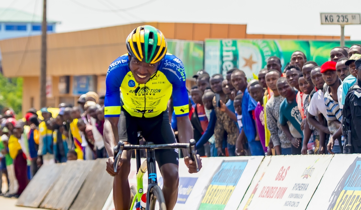 Rwandan cyclist Eric Manizabayo who will compete in men’s road race in the 2024 Olympic Games that will take place in Paris, France, from July 26 to August 11. Courtesy