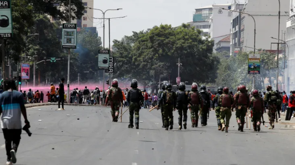 At least five protesters have reportedly been shot dead by police in Kenya and a section of parliament has gone up in flames as demonstrations against new tax proposals escalate. Internet
