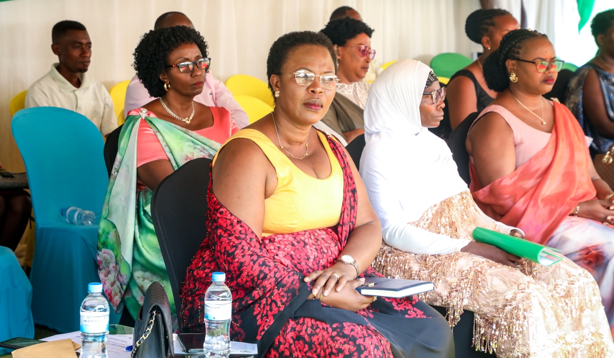 Candidates from the City of Kigali who are vying for seats reserved for women lawmakers in the Chamber of Deputies on Thursday, June 26,
campaigned in Kicukiro. All photos: Courtesy