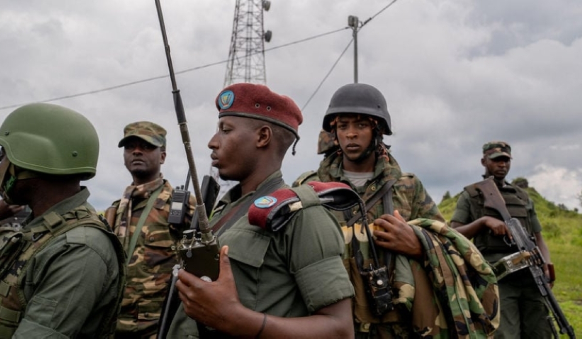 M23 rebels in Kibumba, in eastern DR Congo, in December 2022.