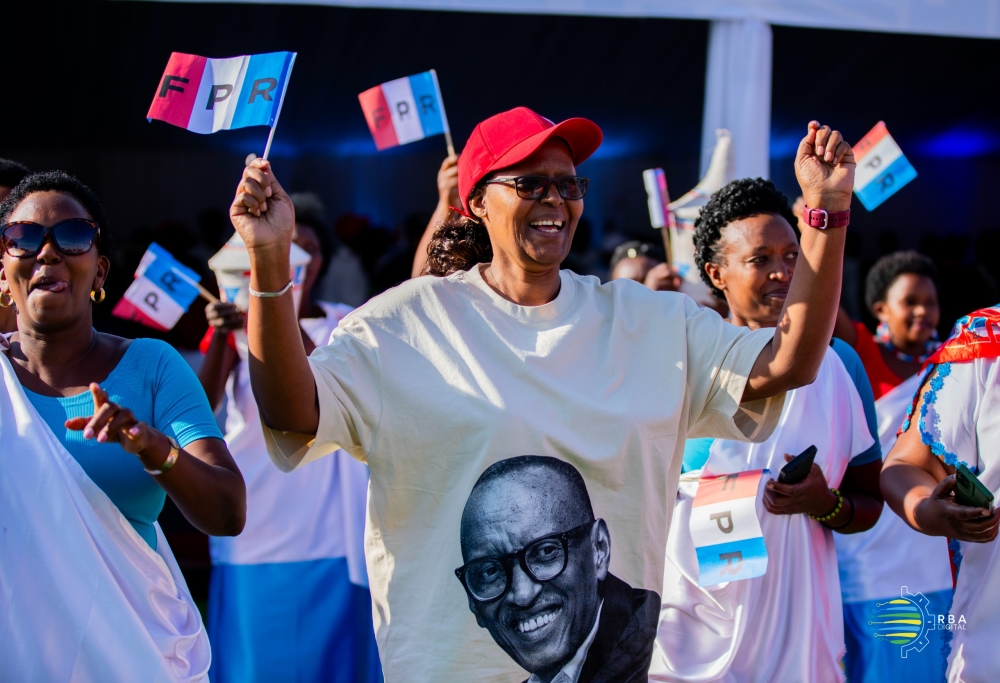 Thousands of RPF Inkotanyi members as they wait for President Kagame, Chairman and Candidate for RPF who kicks off his campaign in the Eastern Province  in Kirehe District. RBA