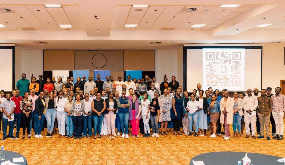 Participants pose for a group photo after concluding the workshop. Irembo, in collaboration with the Rwanda Development Board (RDB), hosted a specialised workshop for tour operators.