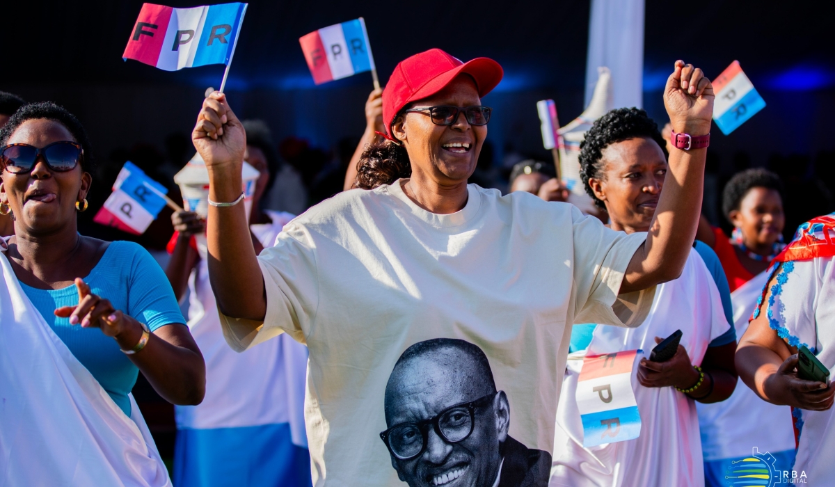 Thousands of RPF Inkotanyi members as they wait for President Kagame, Chairman and Candidate for RPF who kicks off his campaign in the Eastern Province  in Kirehe District. RBA