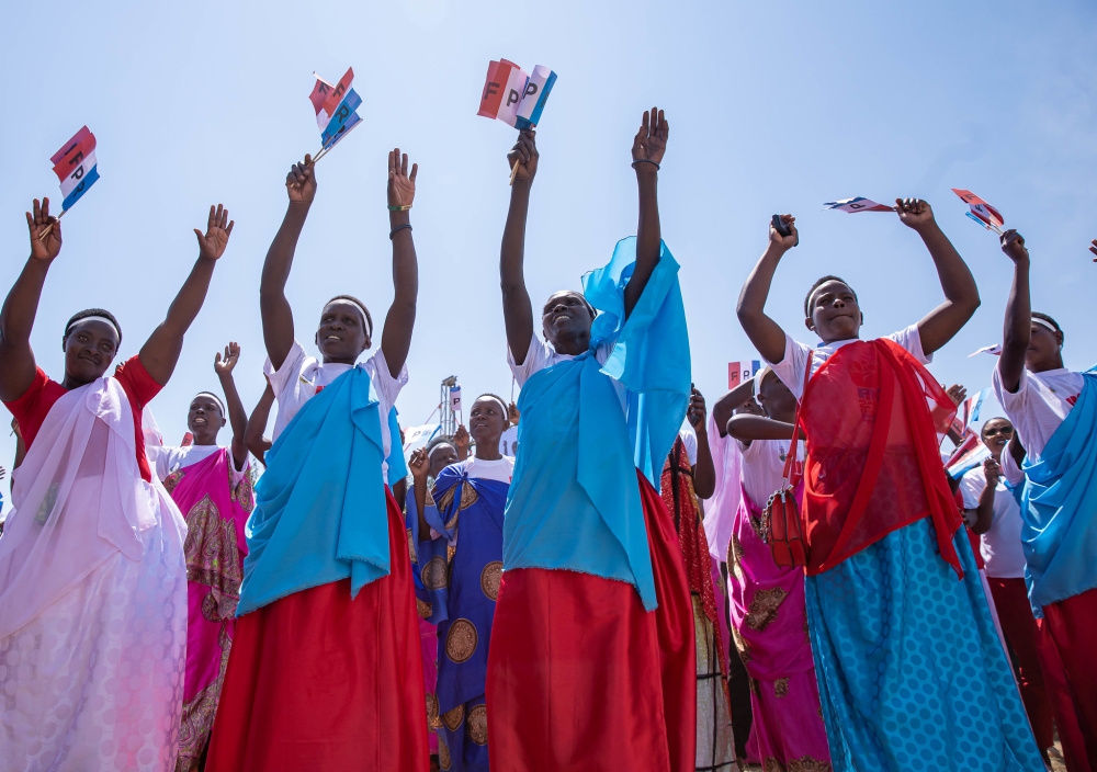 Excitement overwhelmed residents of Nyaruguru District, in Southern Province, as RPF-Inkotanyi’s parliamentary hopefuls campaigned in the area of wednesday, July 3. Dan Gatsinzi