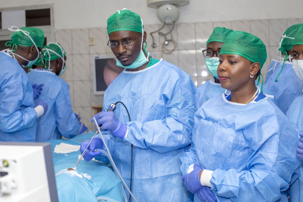 Neurosurgical operation at Kacyiru District Hospital on January 21, 2020. Sam Ngendahimana