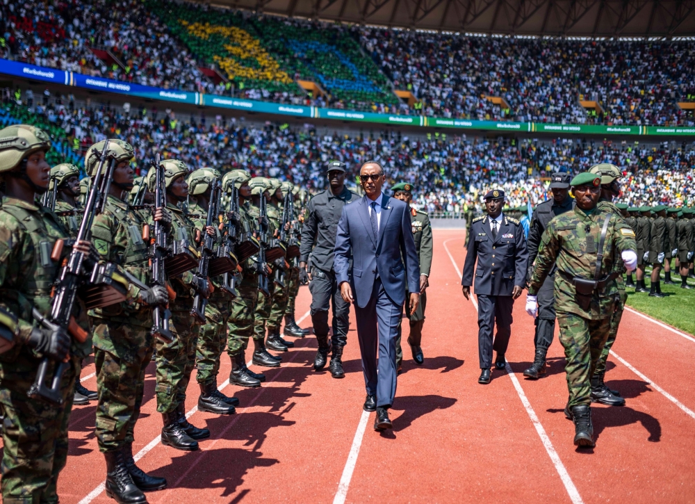 President Paul Kagame at Amahoro stadium  to mark 30 years of Liberation.