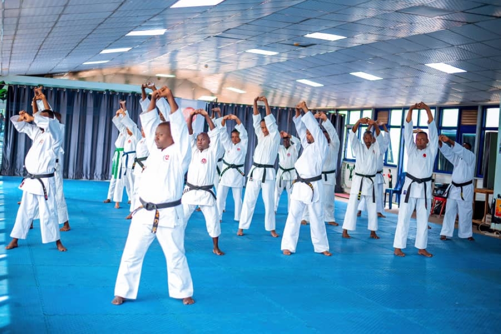 Some 100 karatekas attended the Shotokan seminar held over the weekend at KESA, Kicukiro-courtesy photos