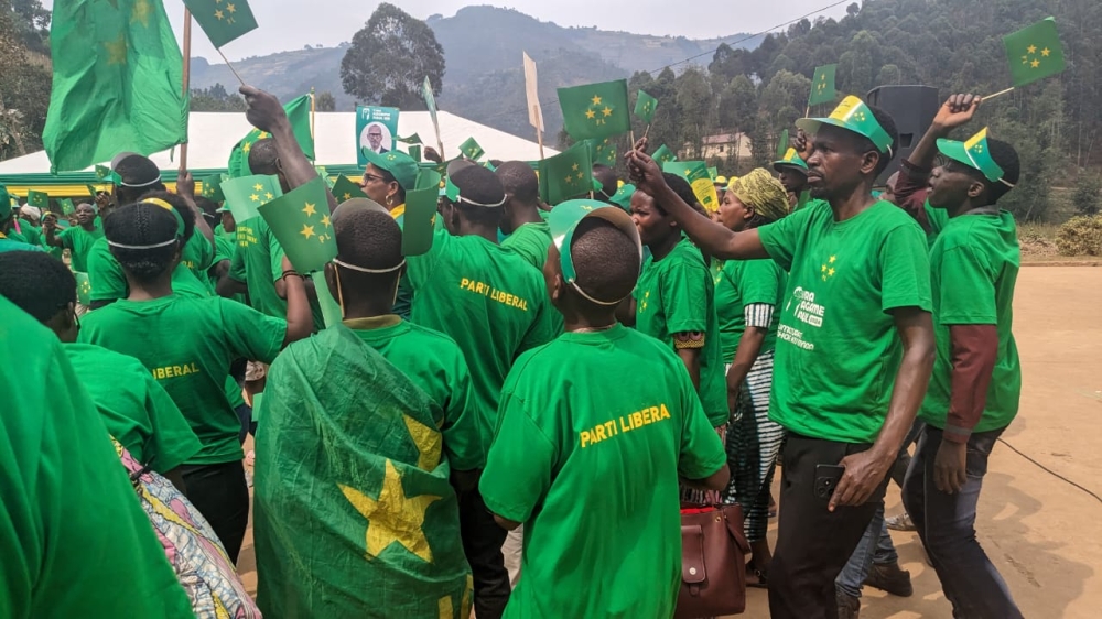 PL members during a campaign rally at Nemba Stadium in Burera District, on July 10