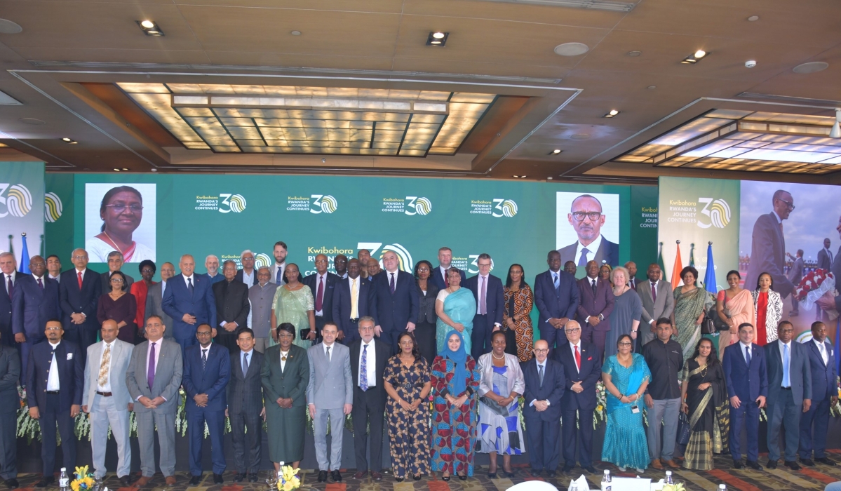 Members of the Diplomatic Community pose for a group photo at the event