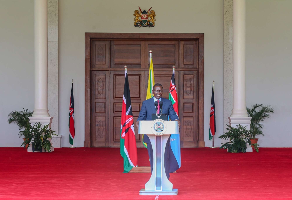 Kenyan President William Ruto announced the dismissal of all Cabinet Secretaries during a national address on Thursday, July 11. Courtesy
