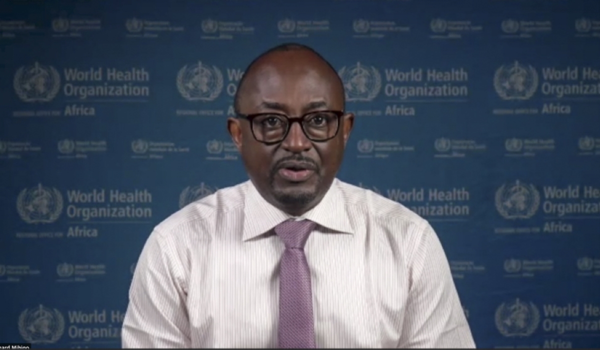 Dr. Richard Mihigo, Rwanda’s candidate for the position of Regional Director of the World Health Organization (WHO) Africa Regional Office. Courtesy