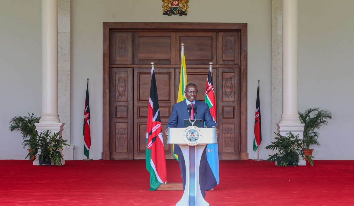 Kenyan President William Ruto announced the dismissal of all Cabinet Secretaries during a national address on Thursday, July 11. Courtesy