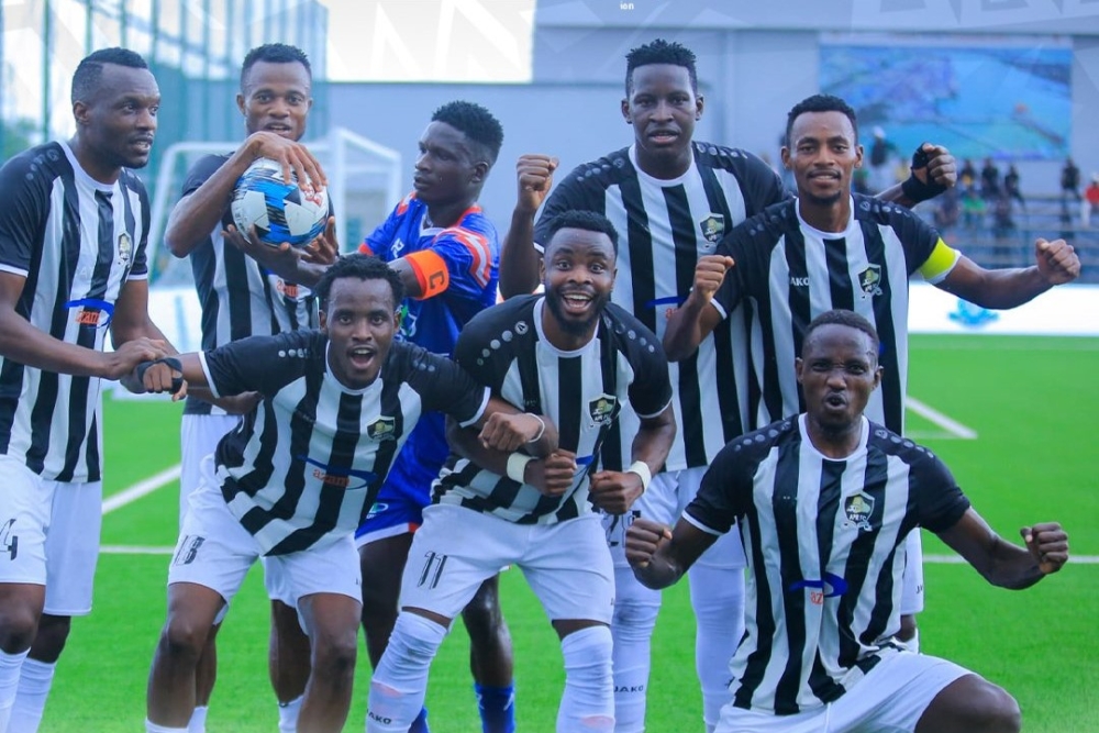 APR FC players celebrate the  ticket to the 2024 CECAFA Kagame Cup semifinals. Courtesy