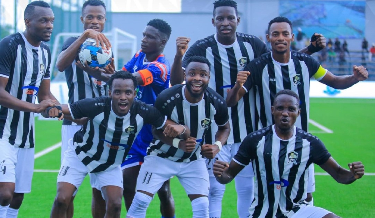 APR FC players celebrate the  ticket to the 2024 CECAFA Kagame Cup semifinals. Courtesy