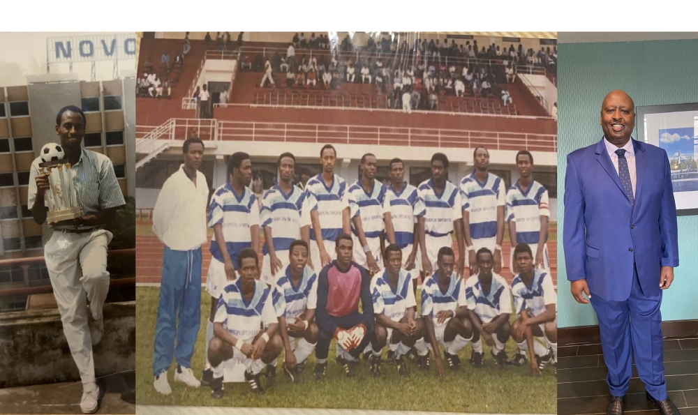 Bayingana was part of Rayon Sports team coached by his favorite coach Raul Shungu-courtesy