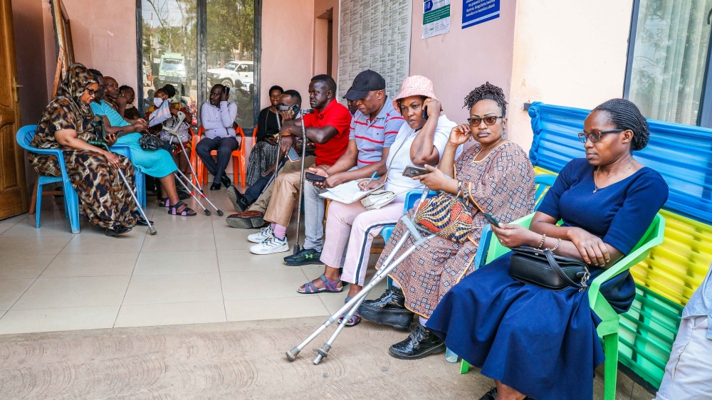 People with disabilities at the polling site in Nyarugenge