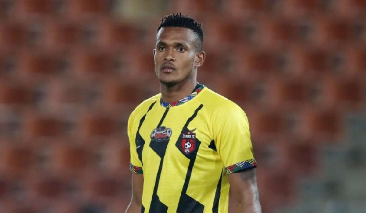 Fiacre Ntwari of TS Galaxy during the 2023 Carling Black Label Knockout Quarterfinal match between Sekhukhune United and TS Galaxy at the Peter Mokaba Stadium, Polokwane on the 04 November 2023 ©Muzi Ntombela/BackpagePix