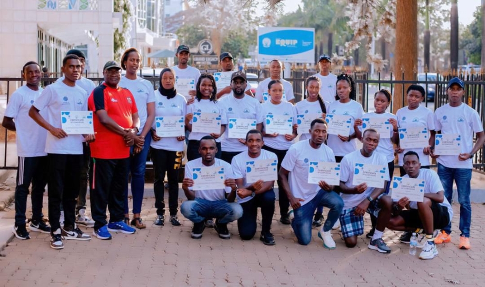 Some 32 officials were certified with Level 1 coaching license after completing a five-day swimming course in Kigali from July 8-12-courtesy 