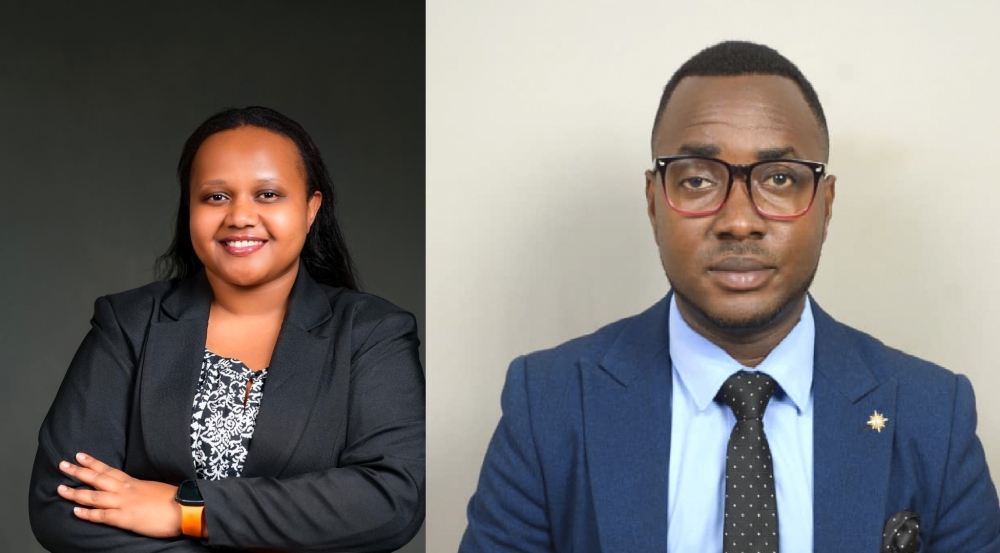 Vanessa Umuhoza Gashumba and Venuste Icyitegetse secured the two coveted youth parliamentary seats. COURTESY
