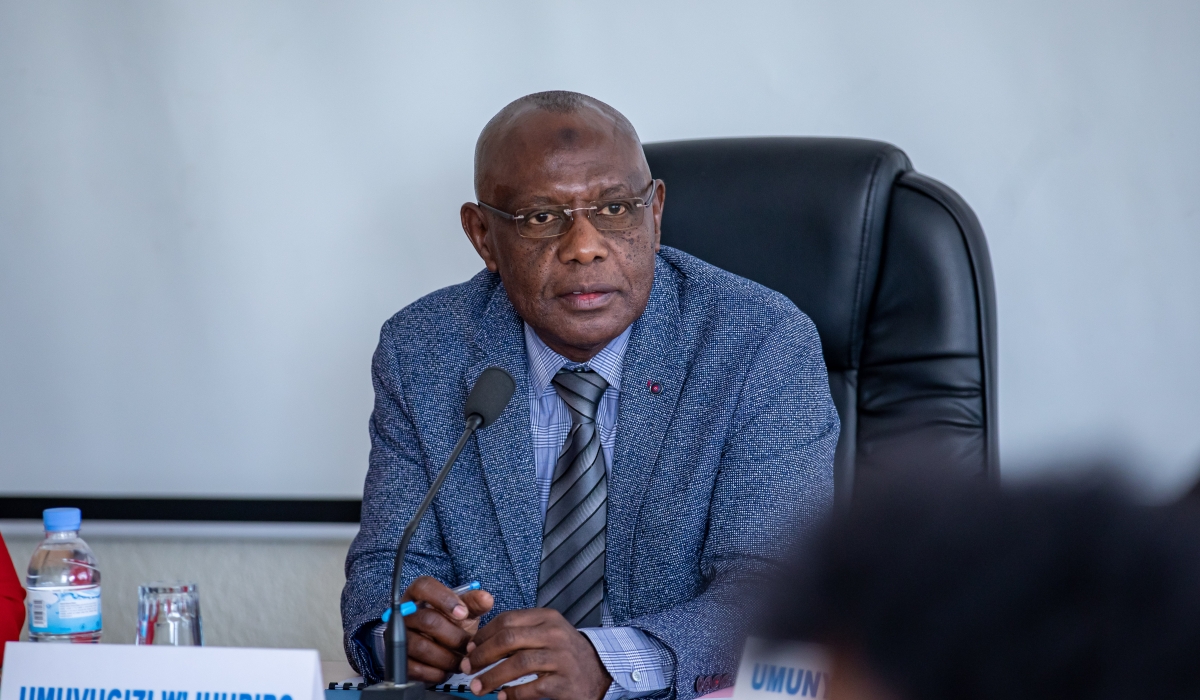 The forum&#039;s spokesperson, Abbas Mukama speaks at a meeting  on Thursday, June 13, in Kigali. Dan Gatsinzi