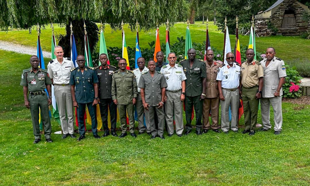 Rwanda Defence Force Army Chief of Staff Maj Gen Vincent Nyakarundi on July 20 attended a symposium of Army Chiefs of Staff in Rennes, France. Courtesy of RDF