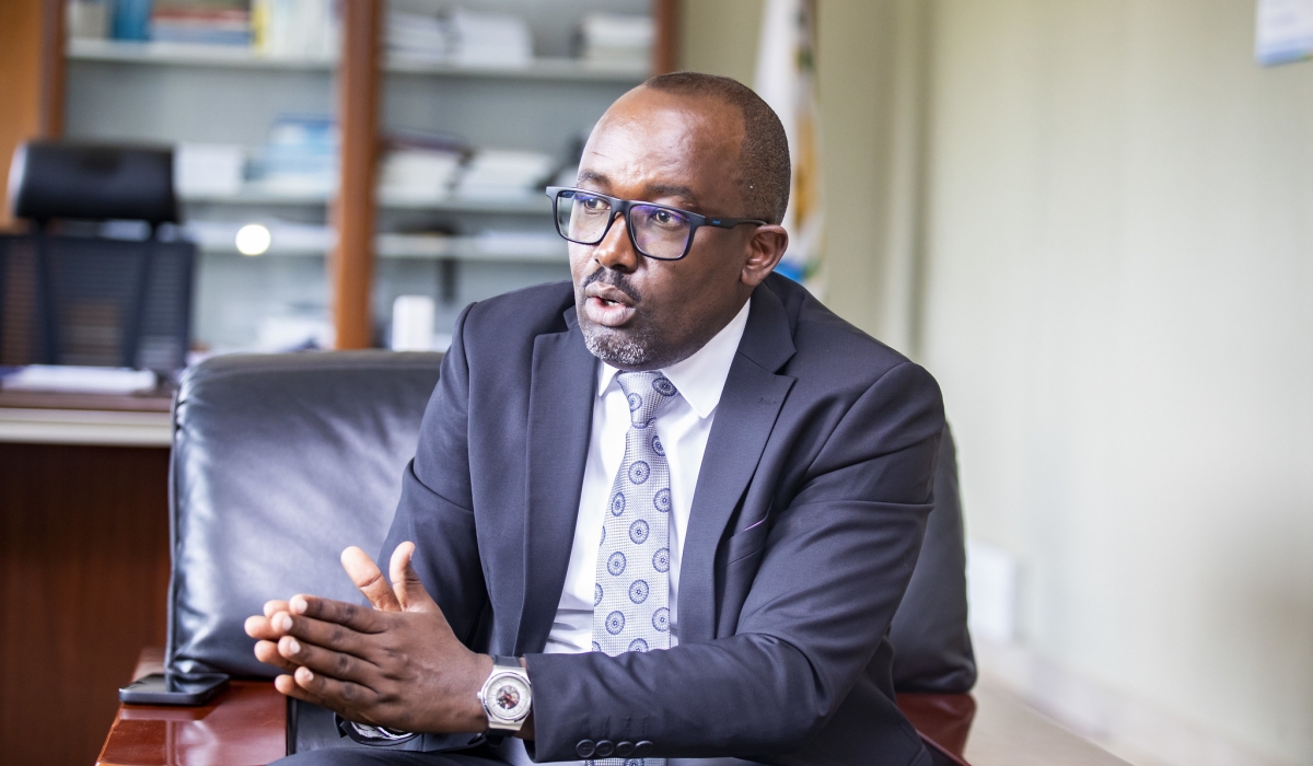 The Auditor General Alexis Kamuhire  during the interview with The New Timeson July 19. Photo by Emmanuel Dushimimana.