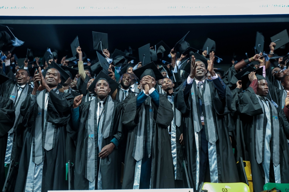 Rwanda Polytechnic students during the graduation ceremony at Intare Conference Arena in May 2024. Dan Gatsinzi