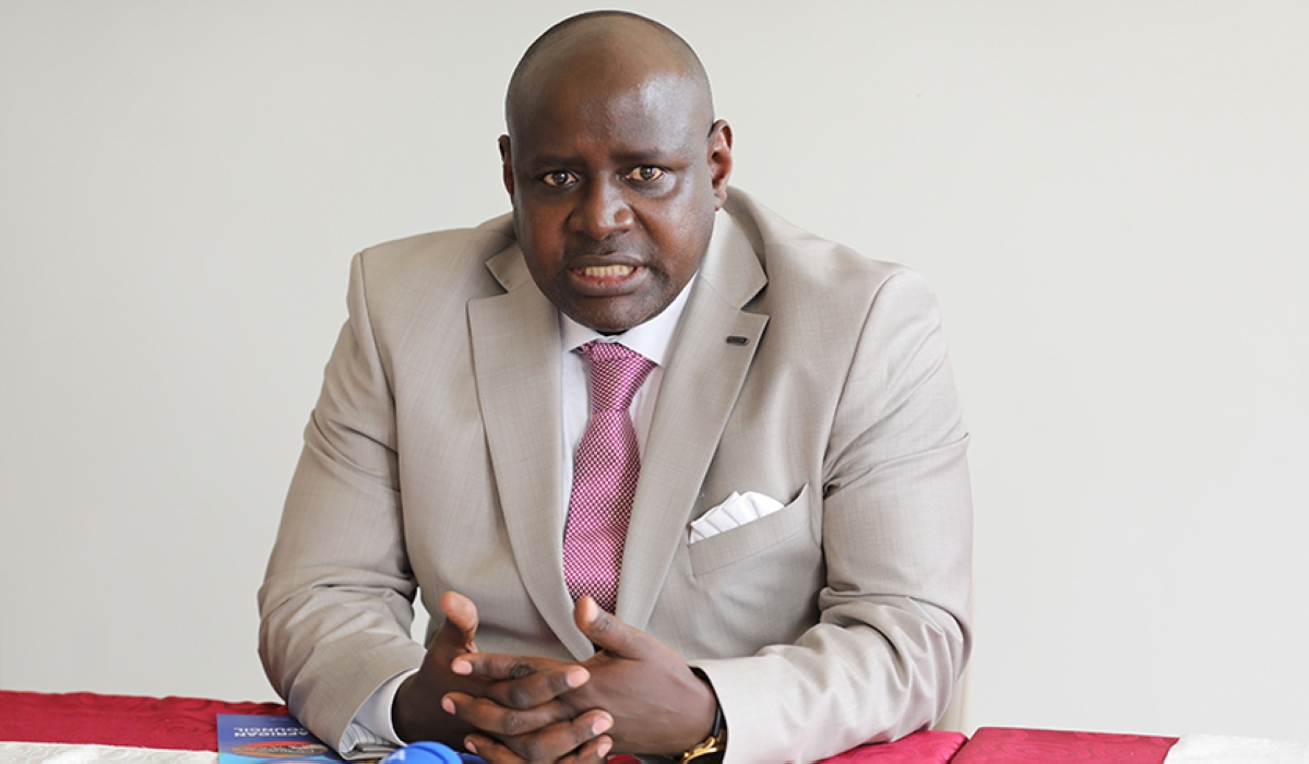 John Bosco Kalisa, the outgoing CEO of the East African Business Council during a past interview. Kalisa took up the reins of the EABC in June 2021. Photo: File.