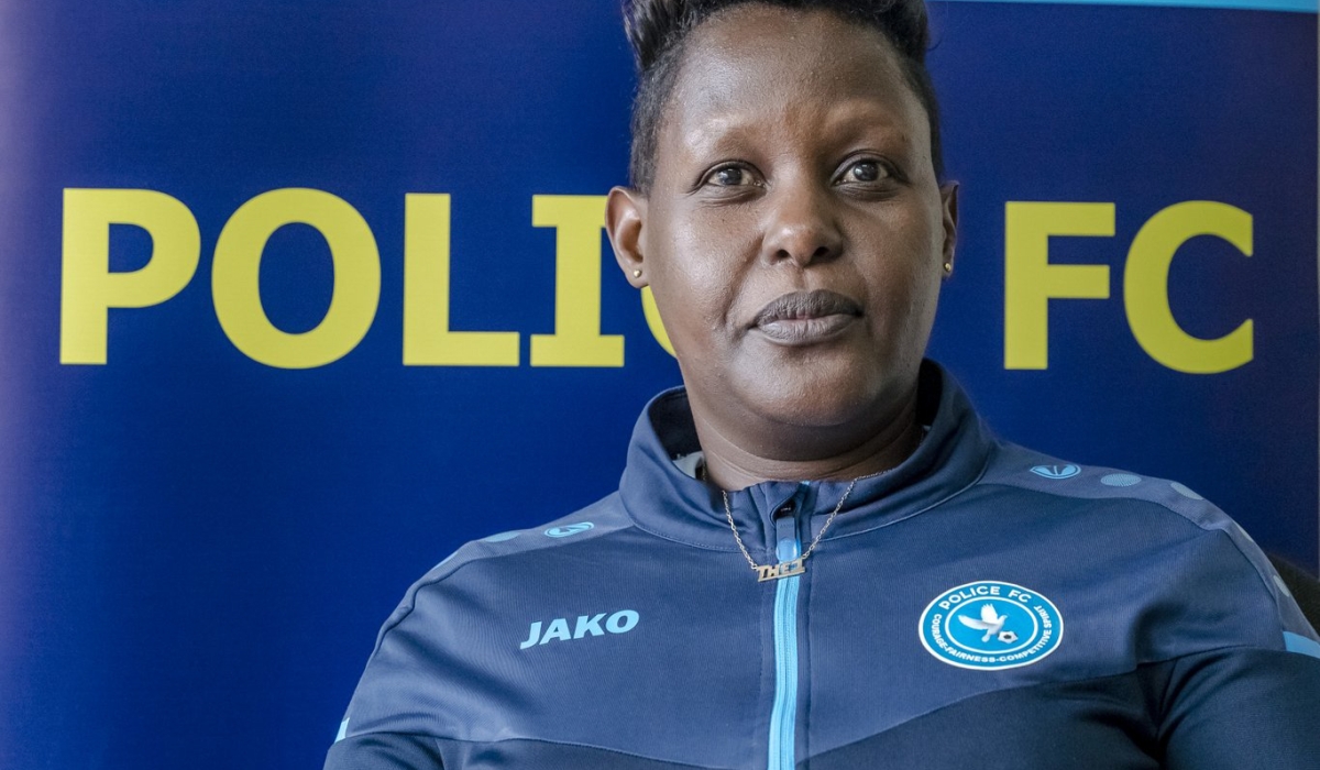 Police FC secretary-general CP Claudette Umutoni during a past interview with journalists. File