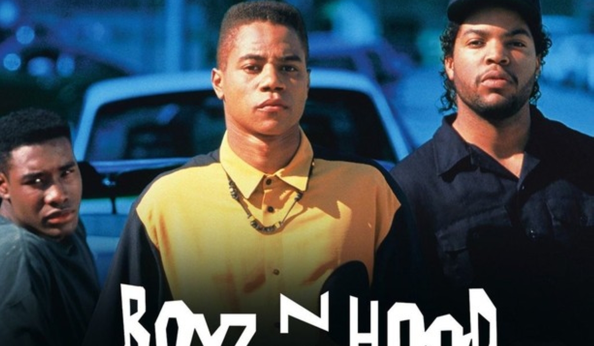 Boyz n the Hood. This is a film about the lives of three young African American men; Tre, Doughboy, and Ricky growing up in South Central Los Angeles.