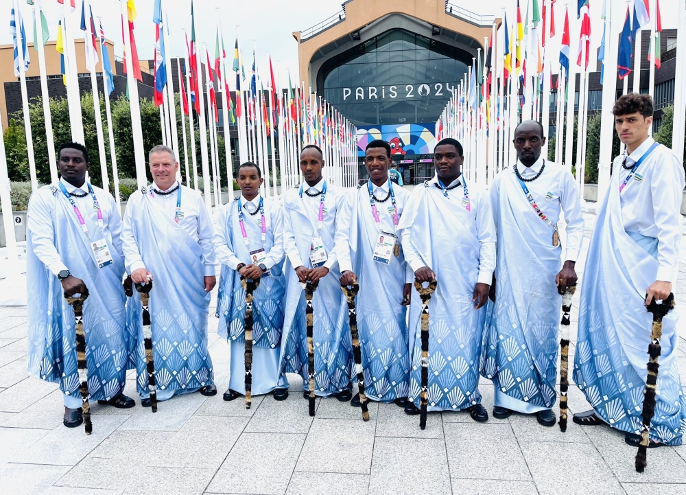 Rwandan delegation during  2024 Olympic Games in Paris. Courtesy