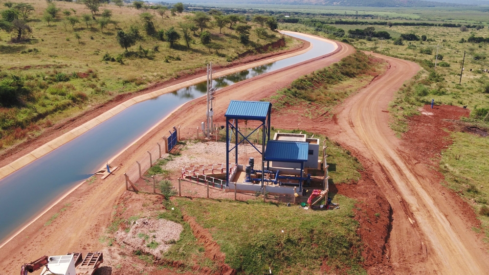 A water pumping system constructed in Gabiro Agribusiness Hub, in Eastern Province. The hub was developed to cater to the country’s food security needs, and help offset the trade balance by addressing the current situation where imports still outweigh exports.