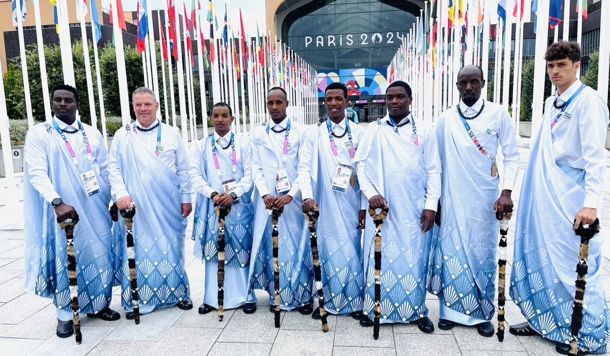 Rwandan delegation during  2024 Olympic Games in Paris. Courtesy