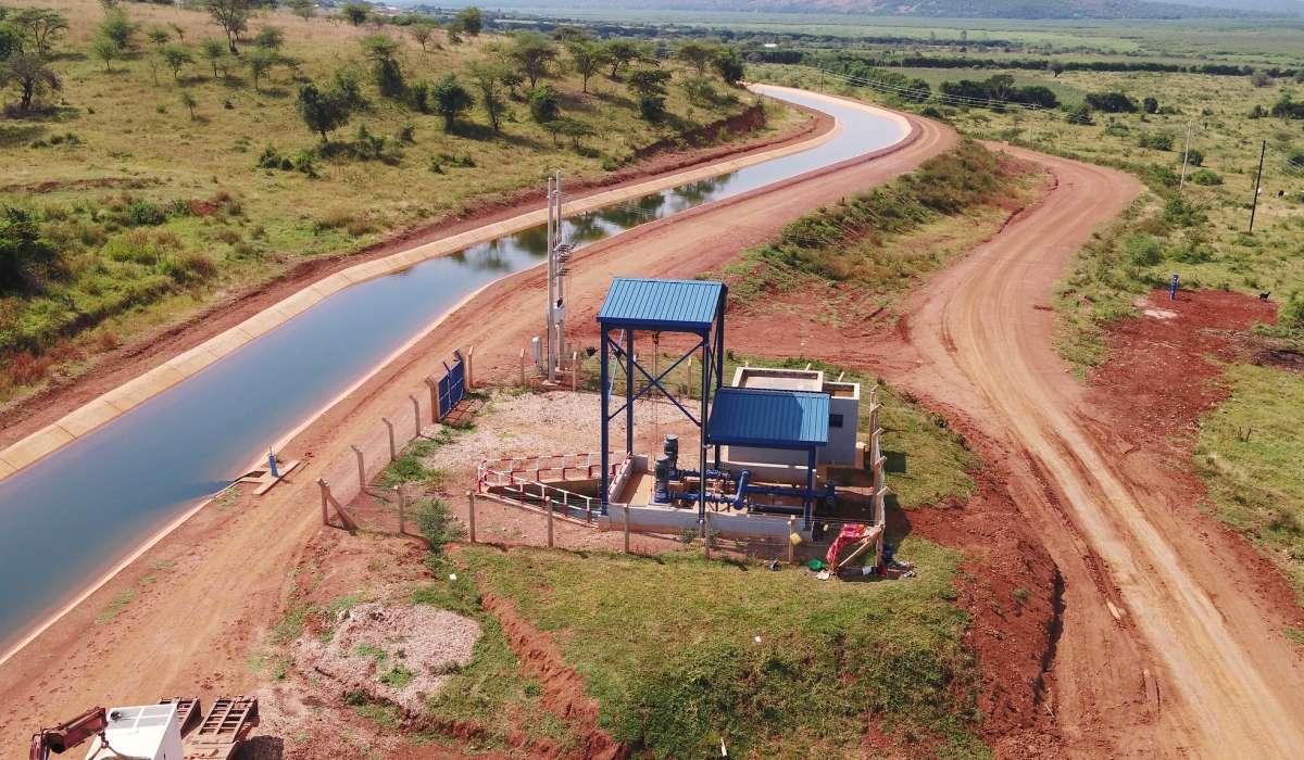 A water pumping system constructed in Gabiro Agribusiness Hub, in Eastern Province. The hub was developed to cater to the country’s food security needs, and help offset the trade balance by addressing the current situation where imports still outweigh exports.