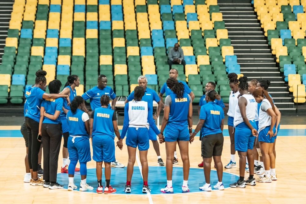 The national women&#039;s basketball team during a training session at the BK Arena.