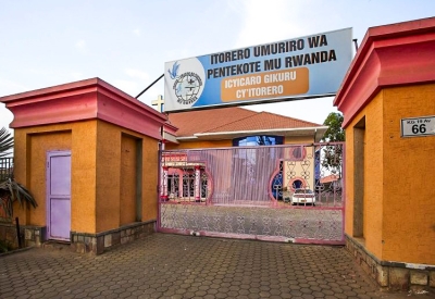 One of hundreds of churches that have been closed by Rwanda Governance Board for not meeting required standards after the inspection on Thursday, August 1. Courtesy.