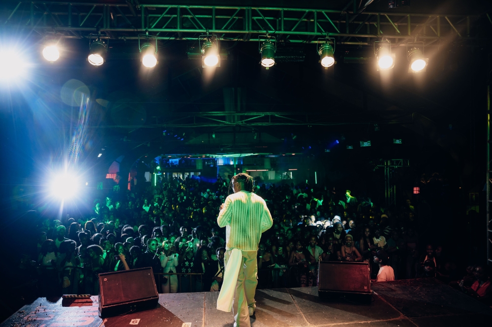 French musician SenSey&#039; delivers a powerful performance during the second edition of Tuna Tak Ku Enjoy concert in Kigali on Saturday, August 2- Photos by Tristan Enrique