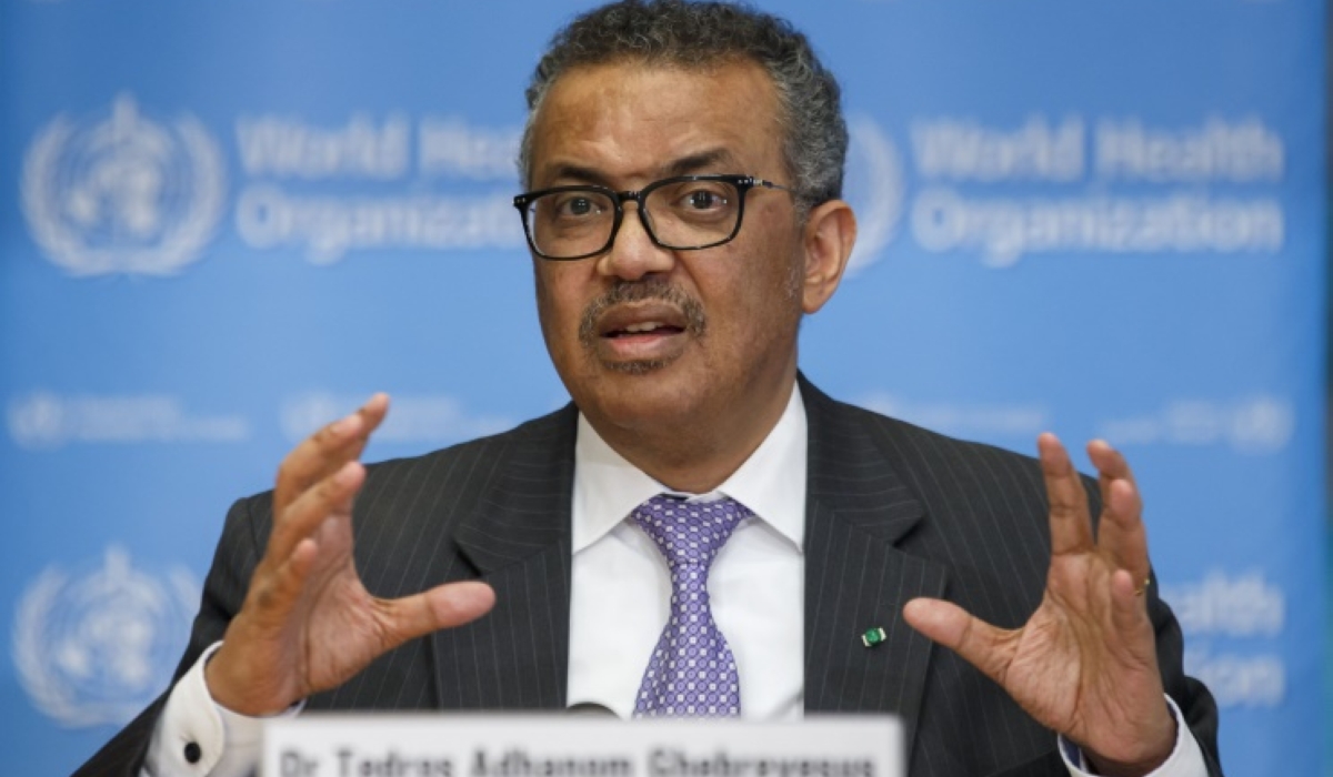 The World Health Organization Director-General, Dr. Tedros Adhanom Ghebreyesus. Internet