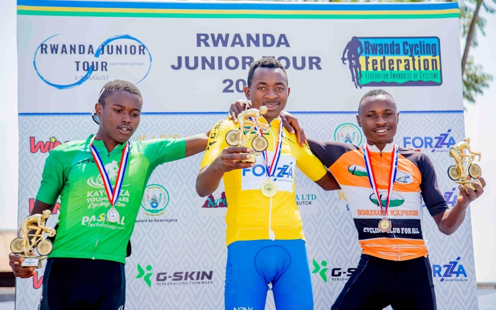 Ufitimana Schadrack (Les Amis Sportifs) the overall winner of the  Rwanda Junior Tour 2024 Cycling Championship that was concluded on Sunday , 