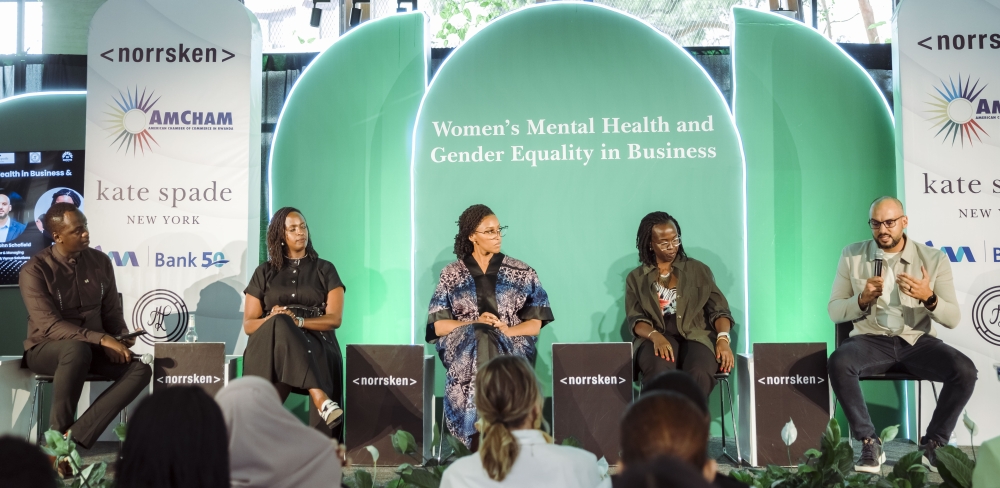 Panelists during a discussion as women in the entrepreneurship space came together in a series of workshops at Norrsken House Kigali on August 1. Courtesy