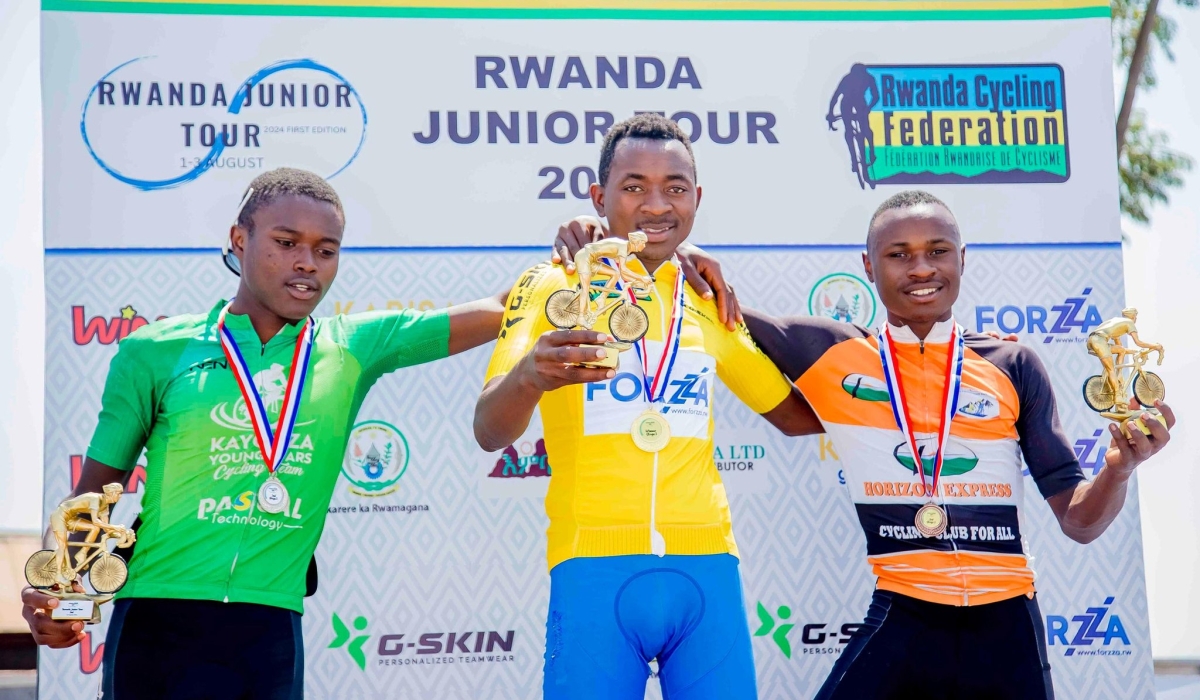 Ufitimana Schadrack (Les Amis Sportifs) the overall winner of the  Rwanda Junior Tour 2024 Cycling Championship that was concluded on Sunday , 