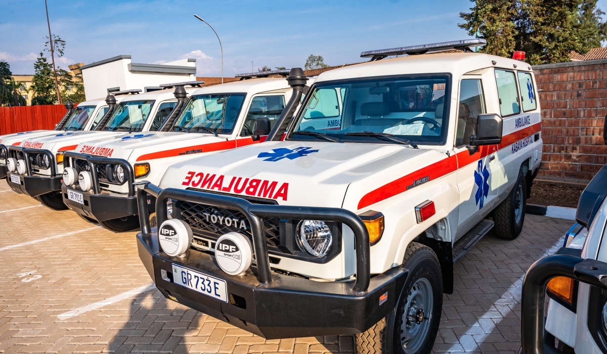 The 114 new ambulances mark the largest single acquisition in the country’s history. They were handed over to hospitals on Friday, August 9. Photos by Craish BAHIZI