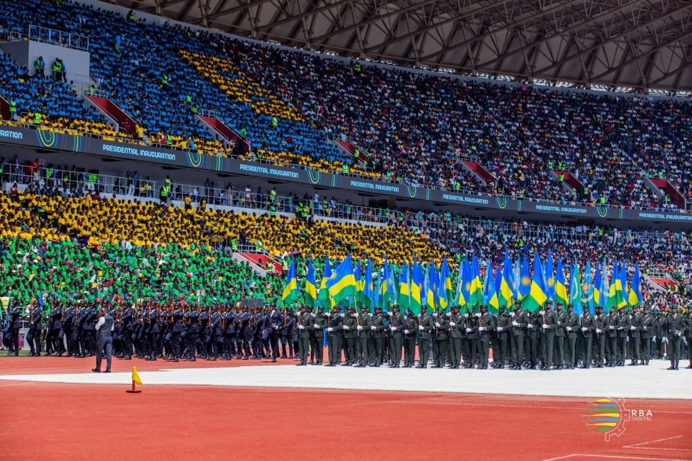 The Presidential Inauguration will be held at 45,000-seat Amahoro Stadium where tens of thousands have gathered. Courtesy