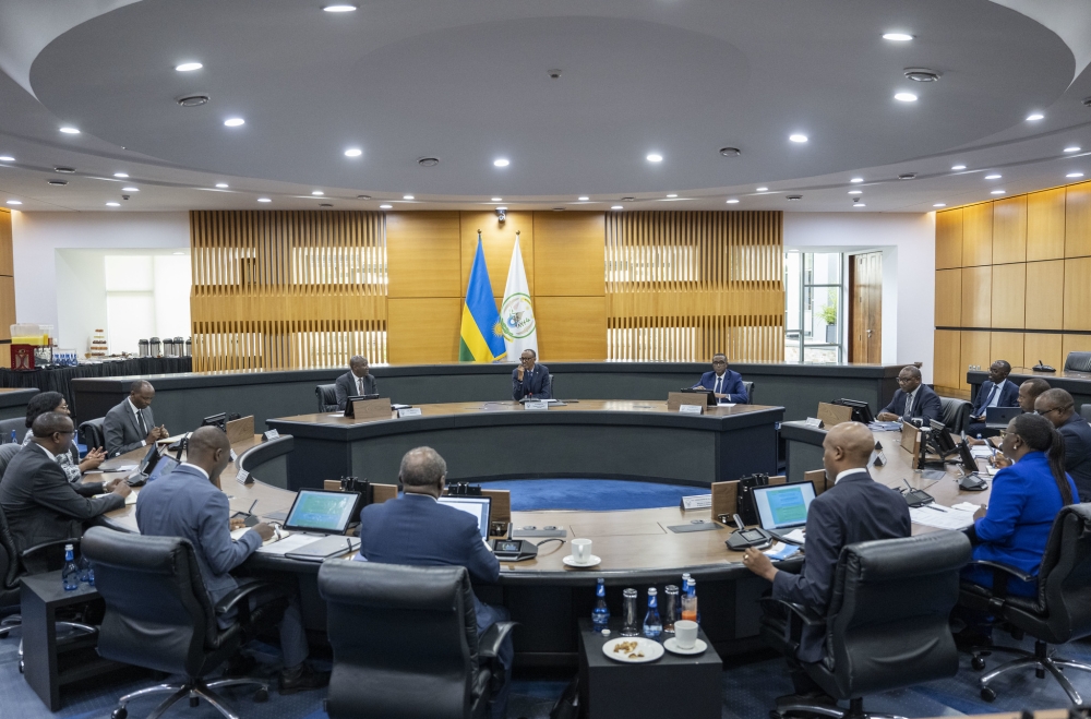 President Paul Kagame chairing a Cabinet Meeting at Village Urugwiro on October 20, 2023. Photo by Village Urugwiro